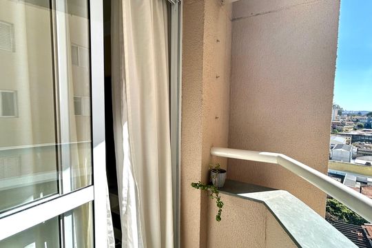 Varanda da Sala de apartamento à venda com 2 quartos, 60m² em Vila Augusta, Guarulhos