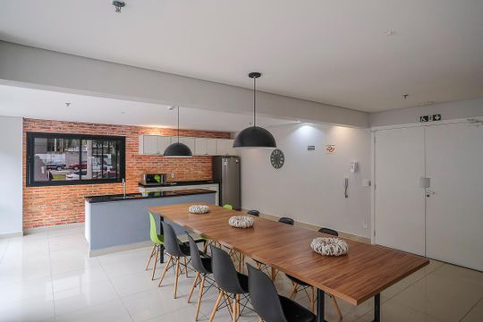 Área comum de kitnet/studio para alugar com 1 quarto, 36m² em Santa Paula, São Caetano do Sul