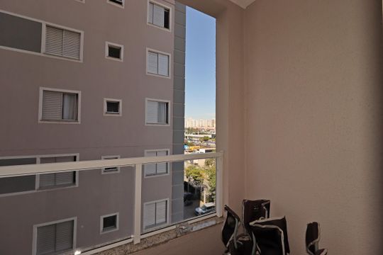 Varanda da Sala de apartamento para alugar com 2 quartos, 60m² em Utinga, Santo André