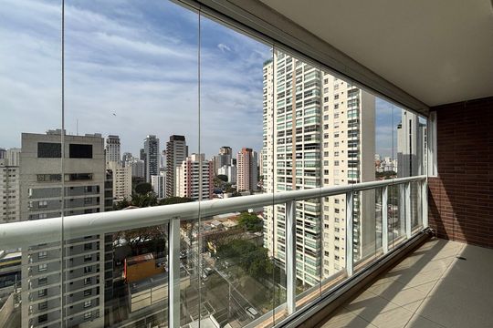 Varanda gourmet de kitnet/studio para alugar com 1 quarto, 45m² em Vila Olímpia, São Paulo
