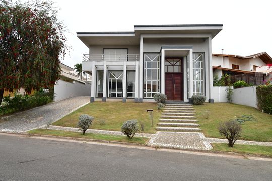 Fachada de casa de condomínio para alugar com 5 quartos, 900m² em Loteamento Alphaville Campinas, Campinas