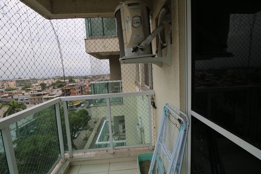 Varanda da Sala de apartamento à venda com 3 quartos, 65m² em Penha, Rio de Janeiro