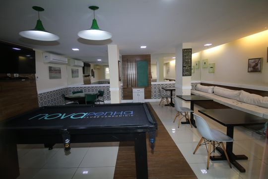 Área comum - Sala de jogos de apartamento à venda com 3 quartos, 65m² em Penha, Rio de Janeiro