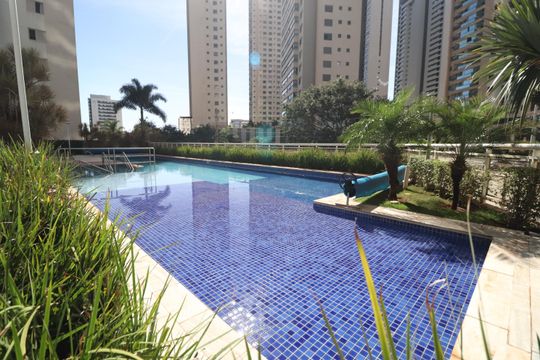 Área comum - Piscina de apartamento para alugar com 3 quartos, 107m² em Jardim Karaíba, Uberlândia