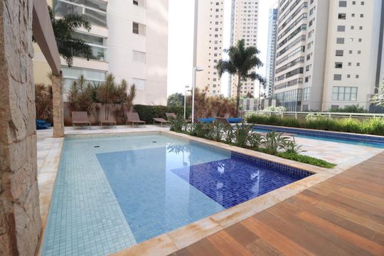 Área comum - Piscina de apartamento para alugar com 3 quartos, 107m² em Jardim Karaíba, Uberlândia