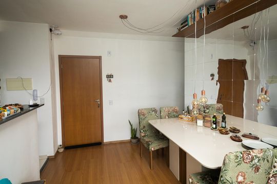 Sala com cozinha Americana de apartamento para alugar com 2 quartos, 49m² em Campo Grande, Rio de Janeiro