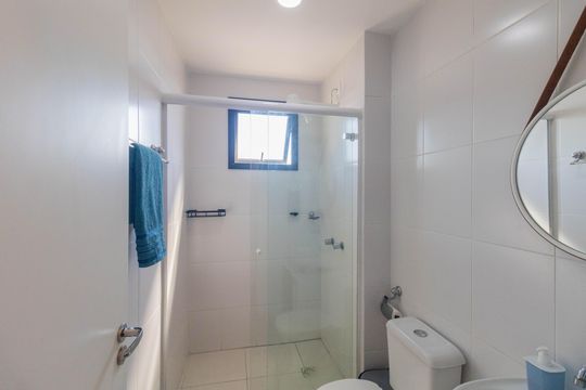 Banheiro Social de apartamento para alugar com 1 quarto, 36m² em Portão, Curitiba