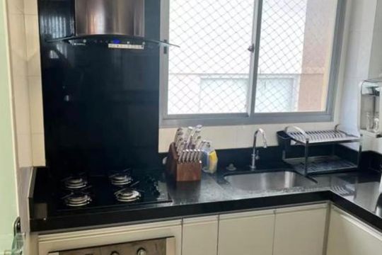 Cozinha de apartamento para alugar com 3 quartos, 90m² em Setor Bela Vista, Goiânia
