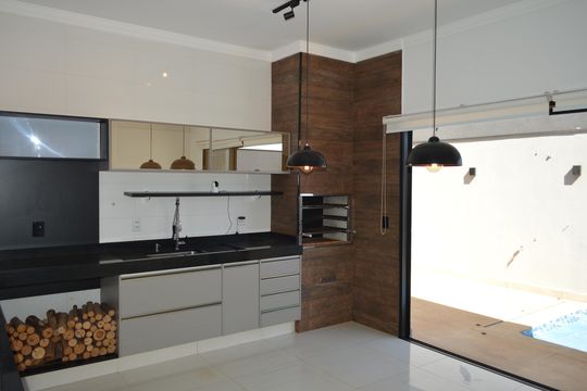 Área gourmet de casa de condomínio para alugar com 3 quartos, 146m² em Bonfim Paulista, Ribeirão Preto