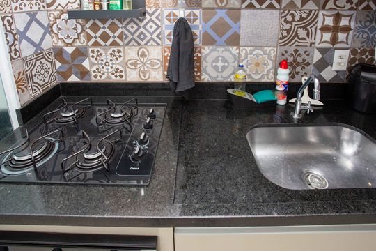 Cozinha de apartamento à venda com 2 quartos, 65m² em Centro, Diadema