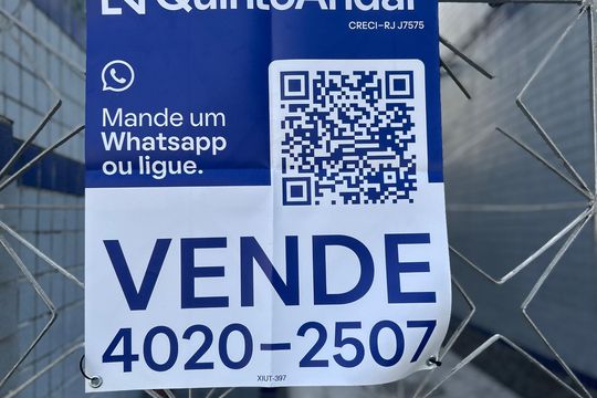 Placa de apartamento à venda com 3 quartos, 69m² em Riachuelo, Rio de Janeiro
