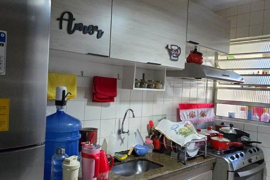 Cozinha de casa de condomínio à venda com 2 quartos, 48m² em Jardim Presidente Dutra, Guarulhos