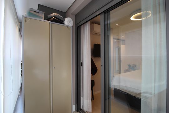 Varanda da Suíte de apartamento à venda com 3 quartos, 115m² em Indianópolis, São Paulo