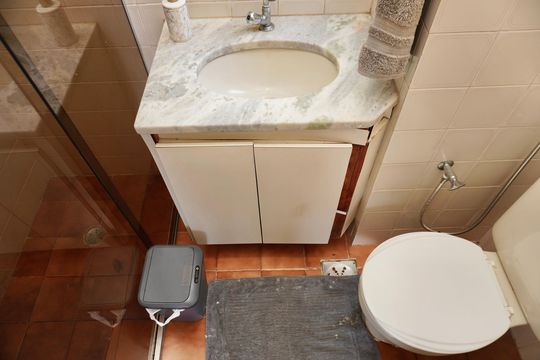 Banheiro Social de apartamento à venda com 2 quartos, 79m² em União, Belo Horizonte