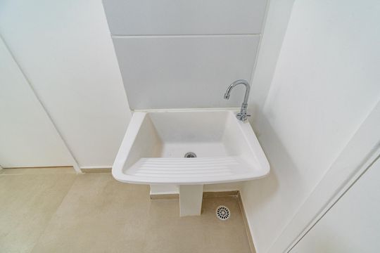 Cozinha de apartamento para alugar com 1 quarto, 26m² em Jardim Oriental, São Paulo