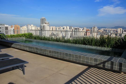  Área Comum - Piscina de kitnet/studio para alugar com 1 quarto, 21m² em Perdizes, São Paulo