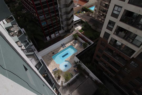 Vista de apartamento para alugar com 1 quarto, 53m² em Moema, São Paulo