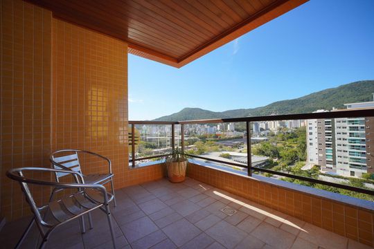 Varanda da Sala  de apartamento para alugar com 2 quartos, 88m² em Itacorubi, Florianópolis