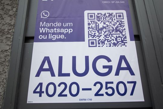 Fachada - Placa grande instalada em 21/08/26 cód SWRM-1749 de apartamento para alugar com 2 quartos, 34m² em Vila Bancaria Munhoz, São Paulo