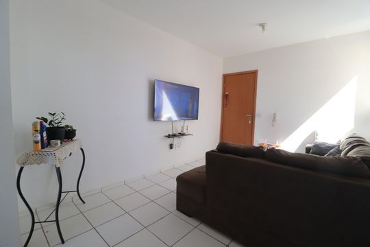 Sala de apartamento para alugar com 2 quartos, 57m² em Morumbi, Uberlândia