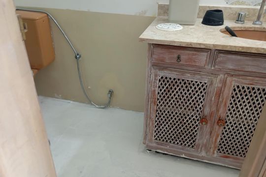 Banheiro de apartamento à venda com 1 quarto, 54m² em Vila Andrade, São Paulo