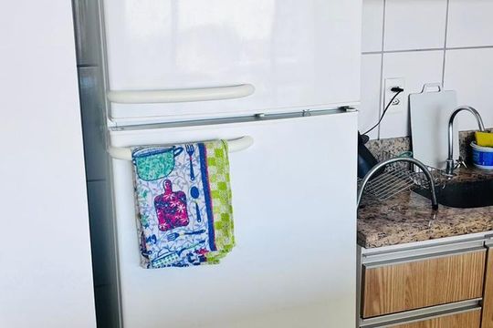 Cozinha de apartamento para alugar com 2 quartos, 70m² em Jardim Atlântico, Goiânia