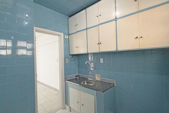 Cozinha e Área de Serviço de apartamento para alugar com 1 quarto, 47m² em Aparecida, Santos