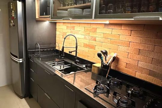 Cozinha de apartamento para alugar com 2 quartos, 43m² em Vila Rosa, Novo Hamburgo