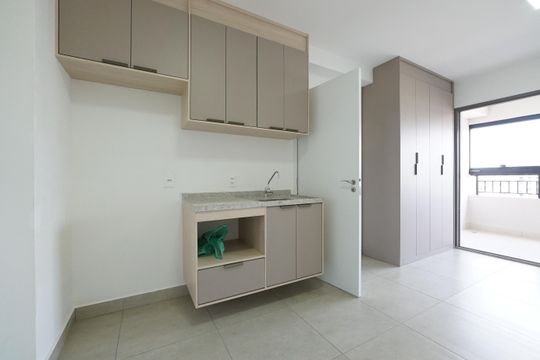Cozinha de kitnet/studio para alugar com 1 quarto, 32m² em Sacomã, São Paulo