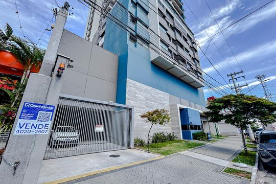 Fachada com Plaquinha de kitnet/studio à venda com 1 quarto, 28m² em Chácara Seis de Outubro, São Paulo