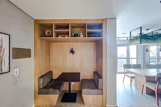 Área comum de kitnet/studio à venda com 1 quarto, 28m² em Chácara Seis de Outubro, São Paulo