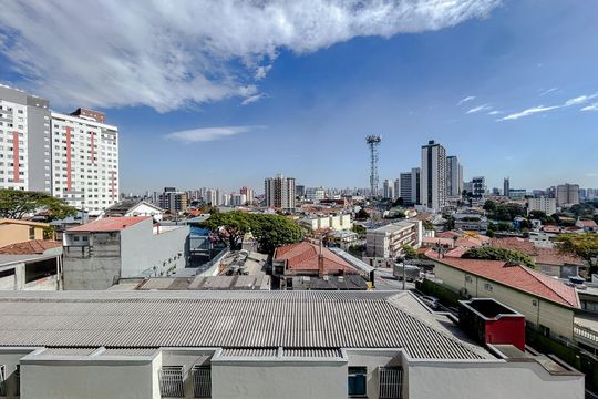 Vista da Varanda de kitnet/studio à venda com 1 quarto, 28m² em Chácara Seis de Outubro, São Paulo
