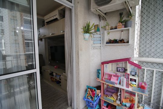 Varanda de apartamento à venda com 2 quartos, 50m² em Anil, Rio de Janeiro