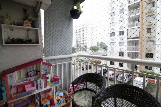 Varanda de apartamento à venda com 2 quartos, 50m² em Anil, Rio de Janeiro