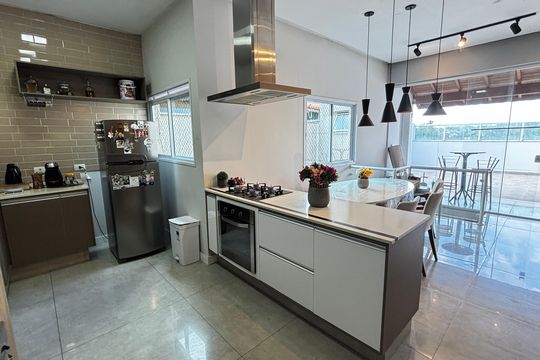 Cobertura - Cozinha de apartamento para alugar com 2 quartos, 120m² em Vila Nossa Senhora das Vitorias, Mauá