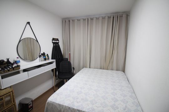 Quarto 2 de apartamento à venda com 2 quartos, 46m² em Jardim Riacho das Pedras, Contagem
