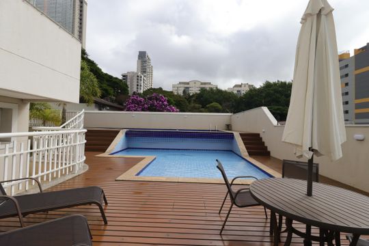 Área Comum - Piscina de apartamento para alugar com 3 quartos, 175m² em Jardim, Santo André