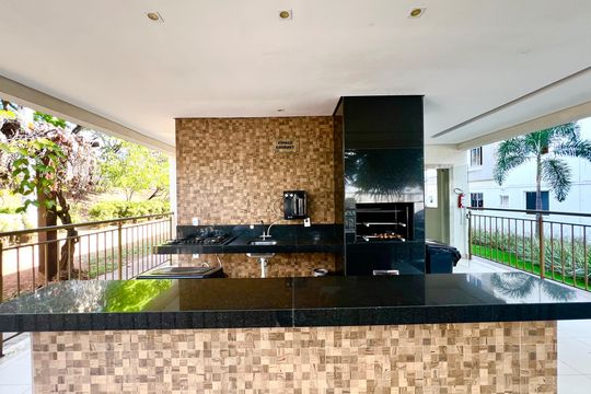 Área comum - Churrasqueira de apartamento para alugar com 2 quartos, 57m² em Santa Terezinha, Belo Horizonte