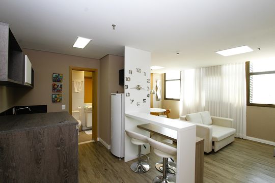 Cozinha de kitnet/studio à venda com 1 quarto, 52m² em Luxemburgo, Belo Horizonte