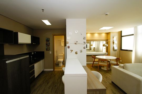 Cozinha de kitnet/studio à venda com 1 quarto, 52m² em Luxemburgo, Belo Horizonte