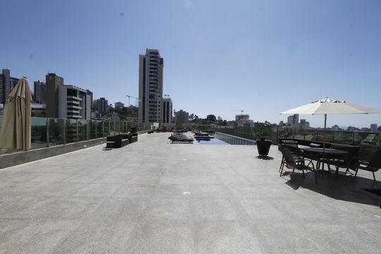 Área comum - Piscina de kitnet/studio à venda com 1 quarto, 52m² em Luxemburgo, Belo Horizonte