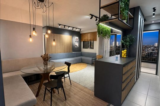 Cozinha de apartamento à venda com 2 quartos, 66m² em Chácara Cneo, Campinas