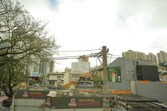 Sala - Vista  de apartamento à venda com 2 quartos, 59m² em Jardim Wallace Simonsen, São Bernardo do Campo