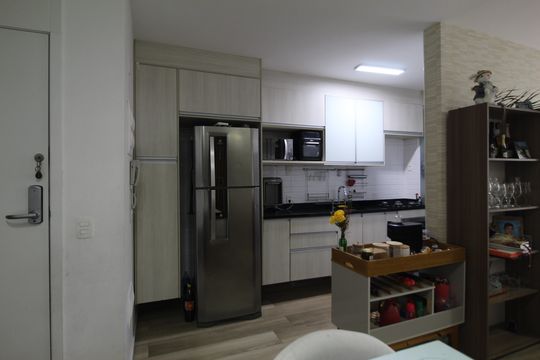Cozinha de apartamento à venda com 3 quartos, 76m² em Barra Olímpica, Rio de Janeiro