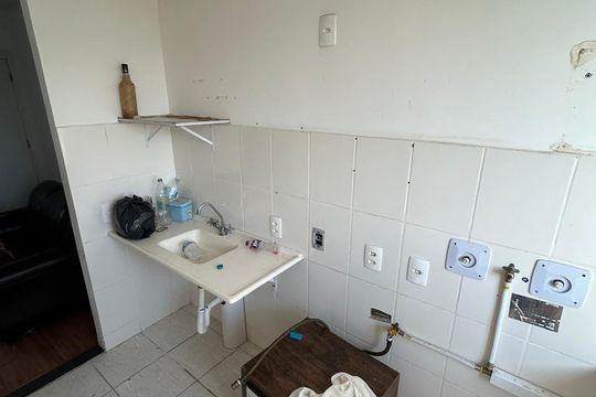 Cozinha de apartamento à venda com 2 quartos, 60m² em Campo Grande, Rio de Janeiro