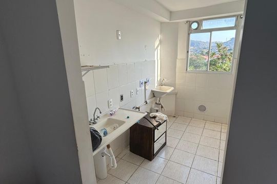 Cozinha de apartamento à venda com 2 quartos, 60m² em Campo Grande, Rio de Janeiro