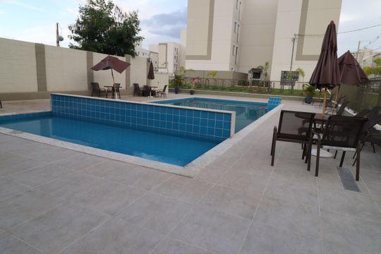 Área comum - Piscina de apartamento para alugar com 2 quartos, 46m² em Jardim Patricia, Uberlândia