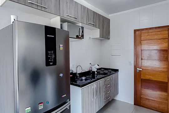 Cozinha de kitnet/studio à venda com 1 quarto, 40m² em Vila Azevedo, São Paulo