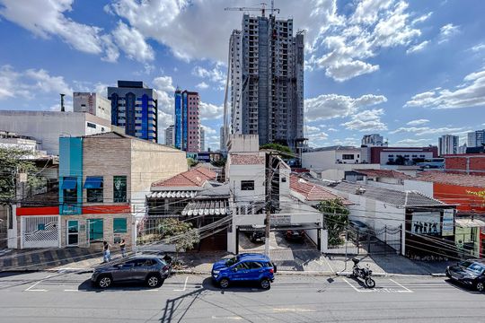 Vista da Varanda de kitnet/studio à venda com 1 quarto, 40m² em Vila Azevedo, São Paulo