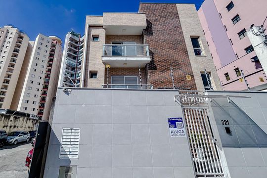 Fachada com Plaquinha de kitnet/studio à venda com 1 quarto, 40m² em Vila Azevedo, São Paulo